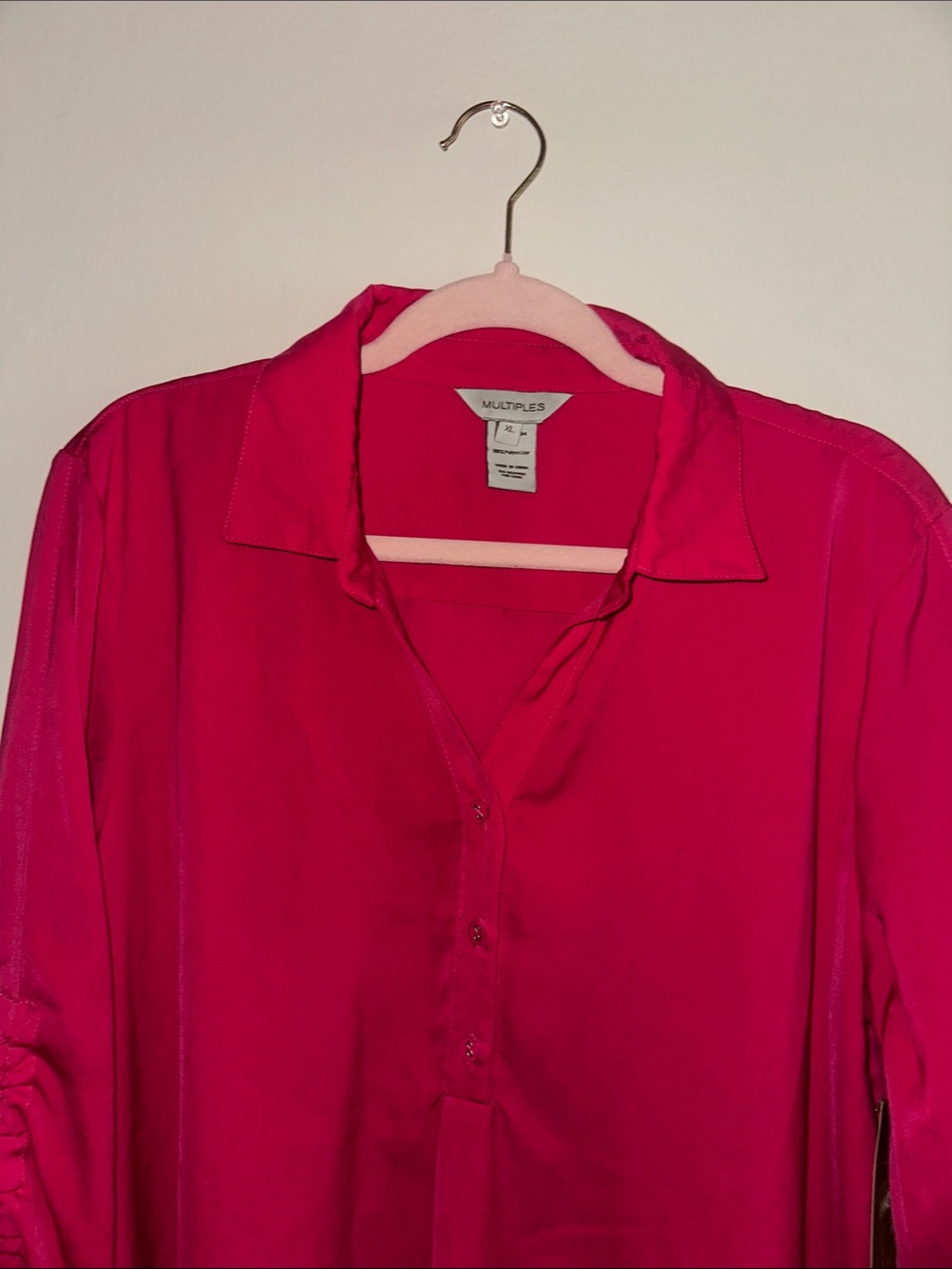 Multiples Split-Neck Tunic Top - Picture 2 of 5